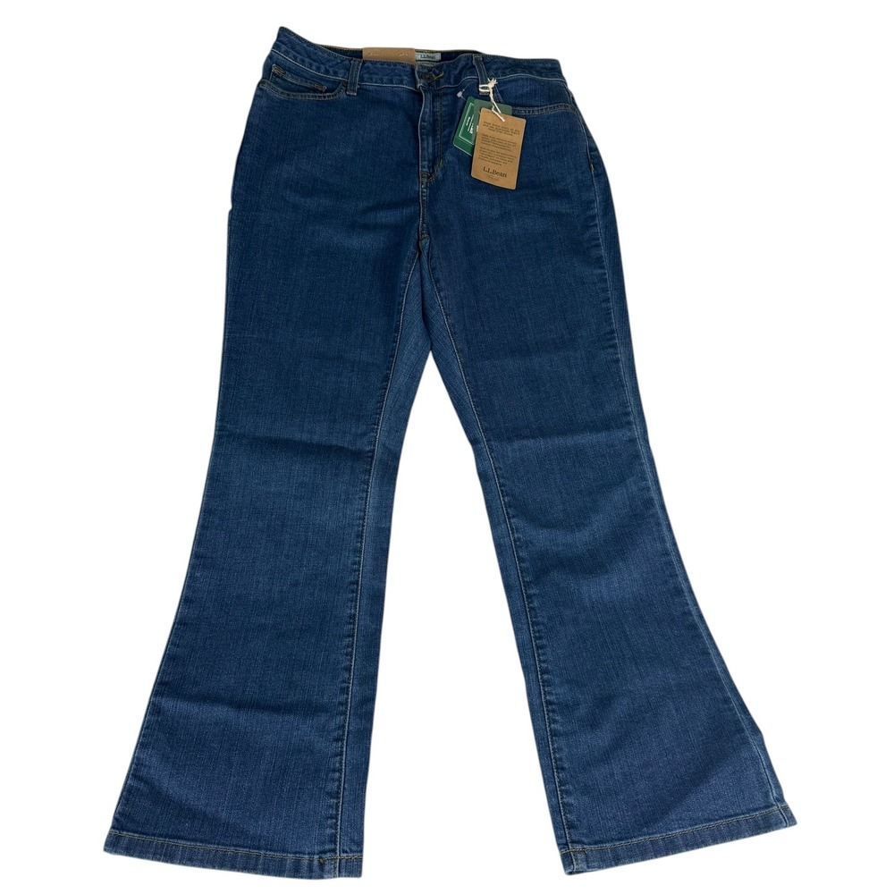 L.L. Bean Women's Dark Blue Bootcut Jeans